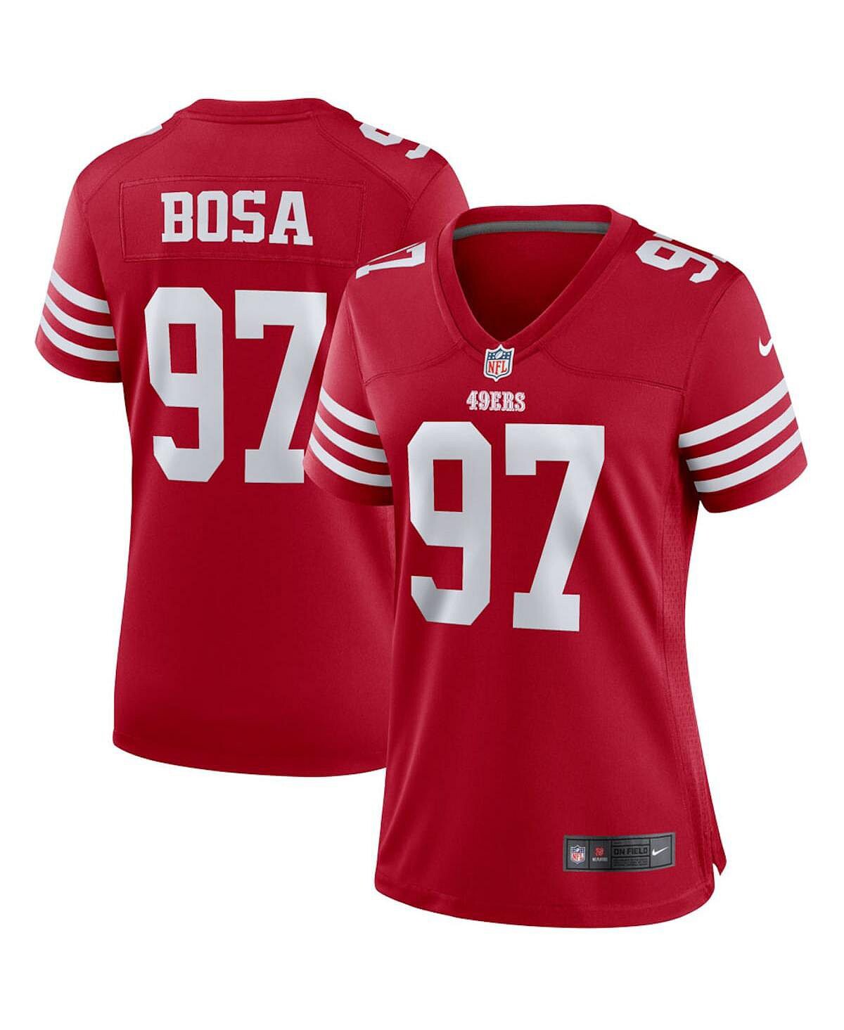 

Женская футболка nick bosa scarlet san francisco 49ers player game Nike, Красный, Женская футболка nick bosa scarlet san francisco 49ers player game Nike
