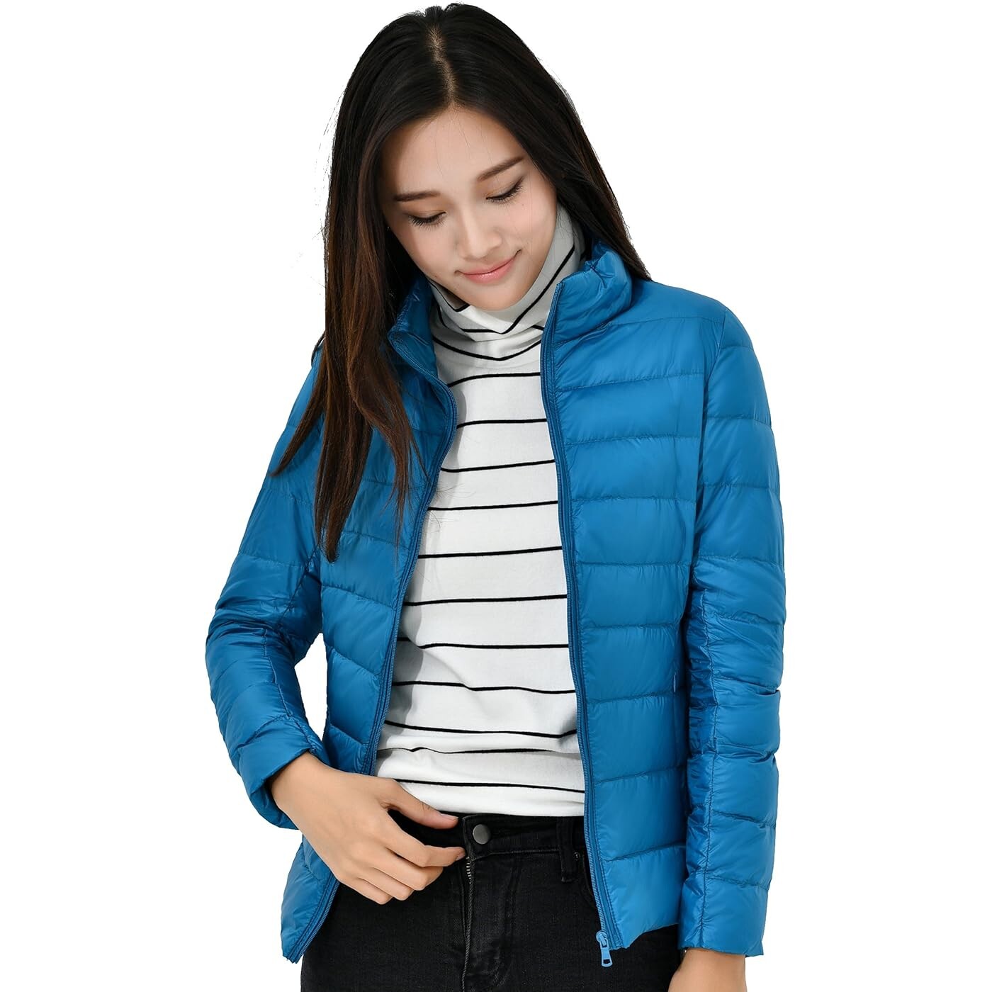 

Пуховик Mangadua Lightweight Packable Stand Collar Duck Down, голубой, Синий, Пуховик Mangadua Lightweight Packable Stand Collar Duck Down, голубой