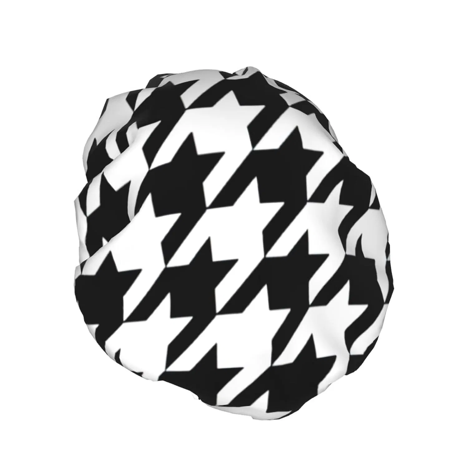 Двойная водонепроницаемая шапочка для душа Houndstooth, Hingor, черный — фото 2