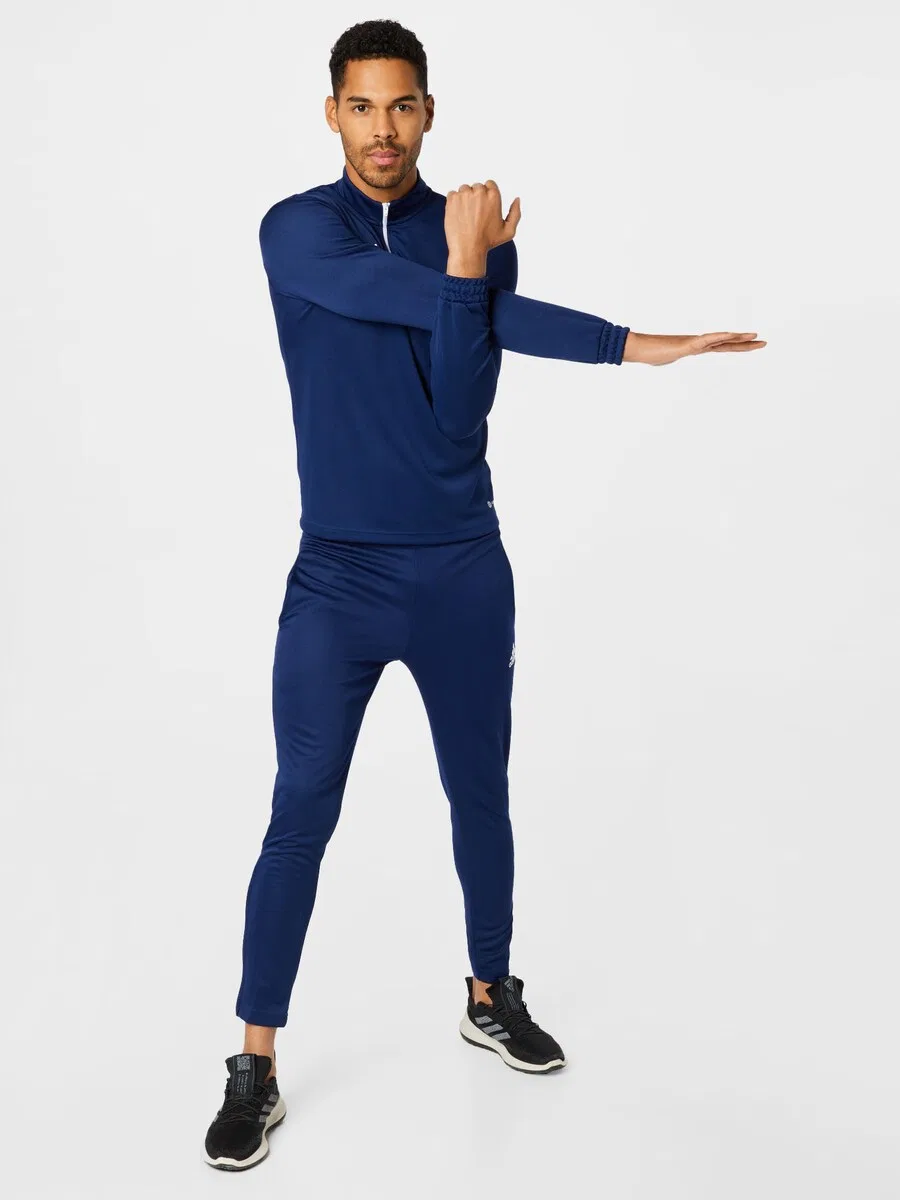 Спортивные брюки ADIDAS PERFORMANCE Slim fit 'Entrada 22' темно-синего цвета — фото 4