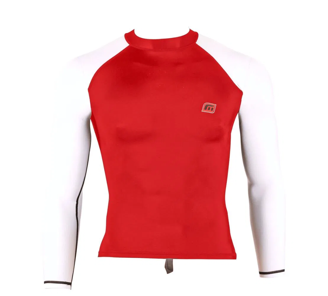 Детская футболка с длинным рукавом UV-Shirt L/S Surf Mdns, Weiss Rot