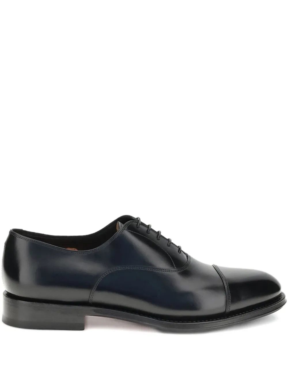 

Оксфорды со шнуровкой и открытым носком Santoni, черный