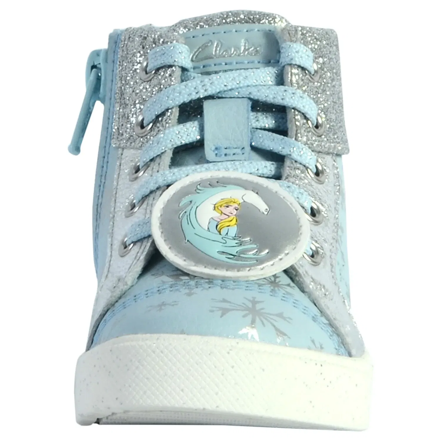 Кроссовки высокие из кожи для детей City Ice, синий Clarks — фото 3