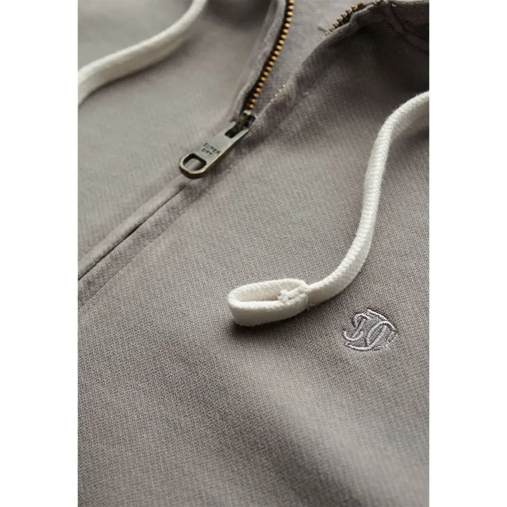 Худи на молнии Superdry Classic Essential, серый — фото 2