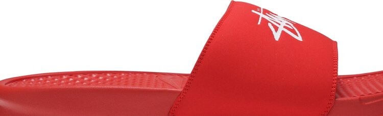Сандалии Nike Stussy x Benassi 'Habanero Red', красный — фото 3