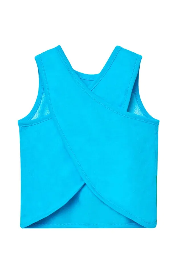 Детская футболка для девочек с принтом Rainbow Boboli, Turquoise — фото 2