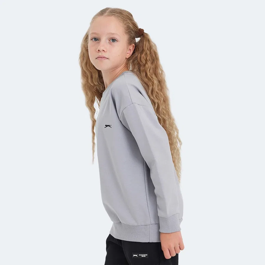 Свитшот детский с принтом Luppa Slazenger, Темно-серый — фото 3