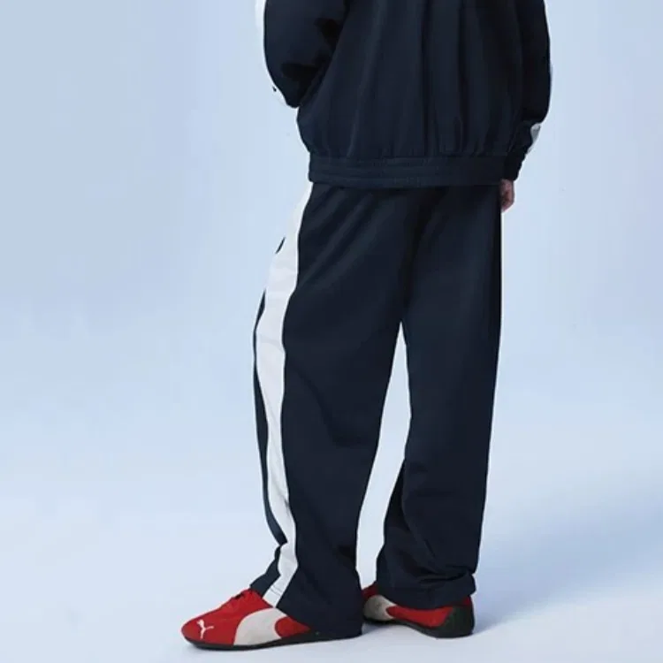 Детские спортивные штаны из трикотажа с умеренной эластичностью PUMA, Dark Blue — фото 4