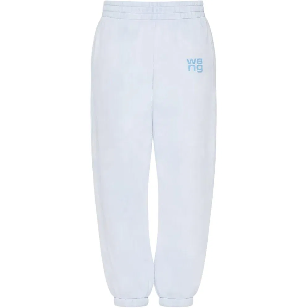 Женские трикотажные спортивные штаны с логотипом Alexander Wang, Blue