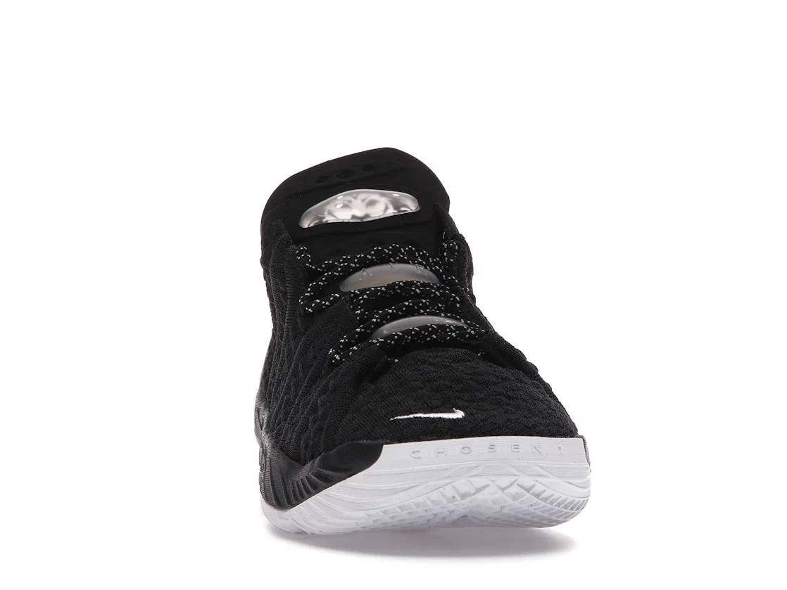 Детские кроссовки для мальчиков с высокой посадкой Nike LeBron 18 Nike, Black/White-University Red — фото 2