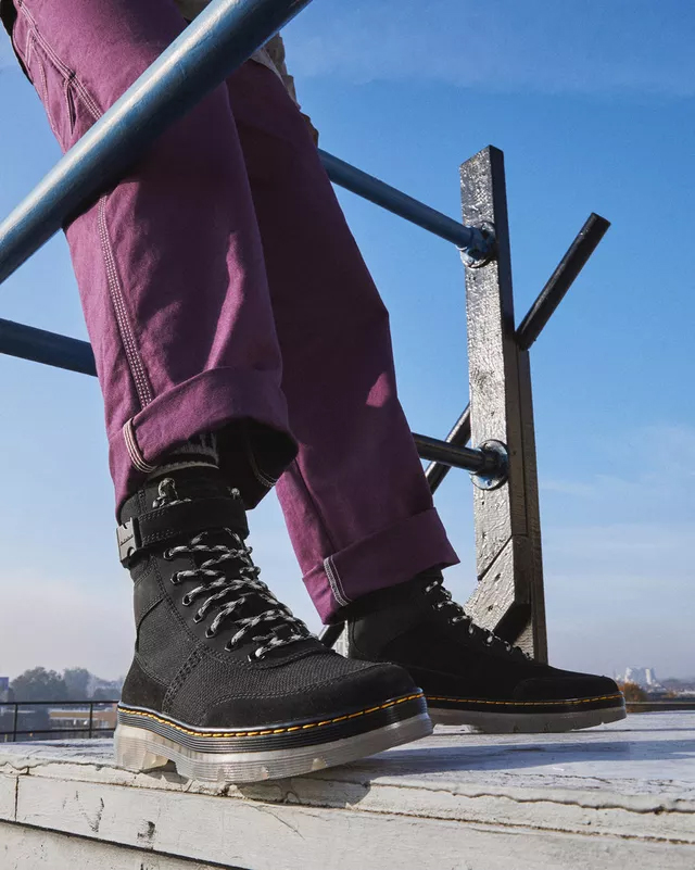 Ботинки мужские Dr. Martens Combs Tech Iced Casual с ремешком на щиколотке, черный — фото 2