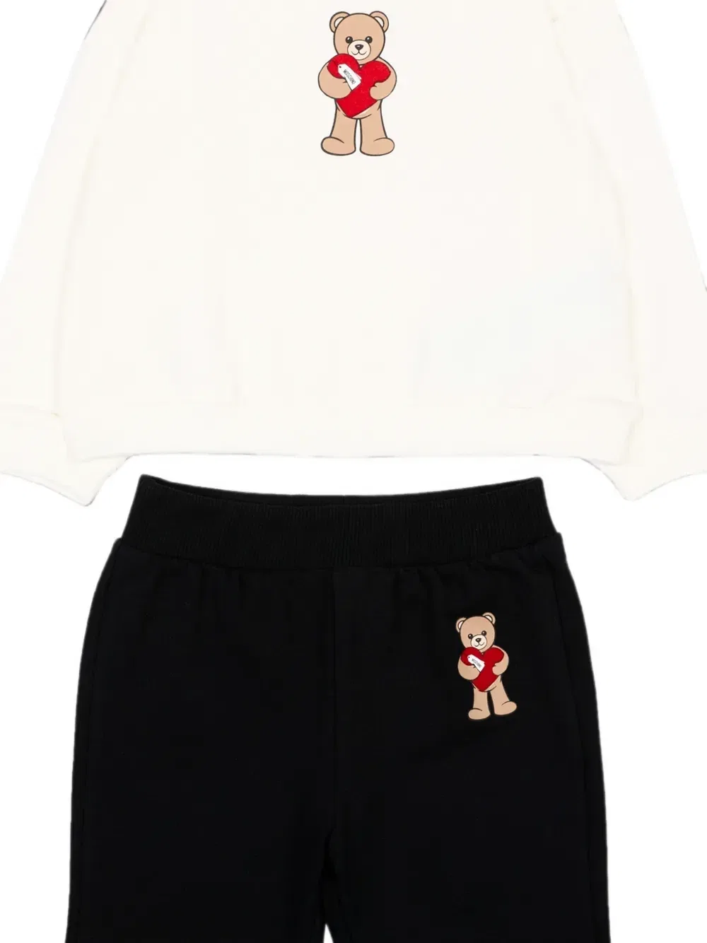 Спортивный костюм Мишка Тедди Moschino Kids, бежевый — фото 3