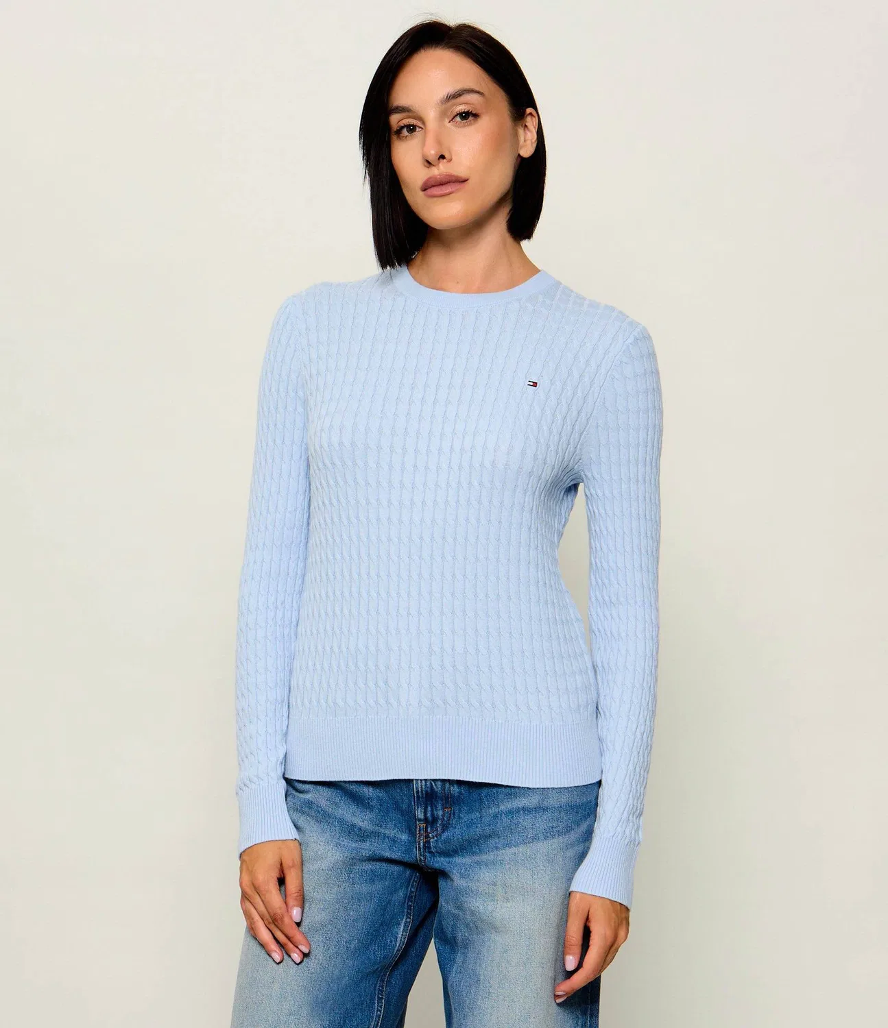 Свитер с круглым вырезом Tommy Hilfiger, Azzurro
