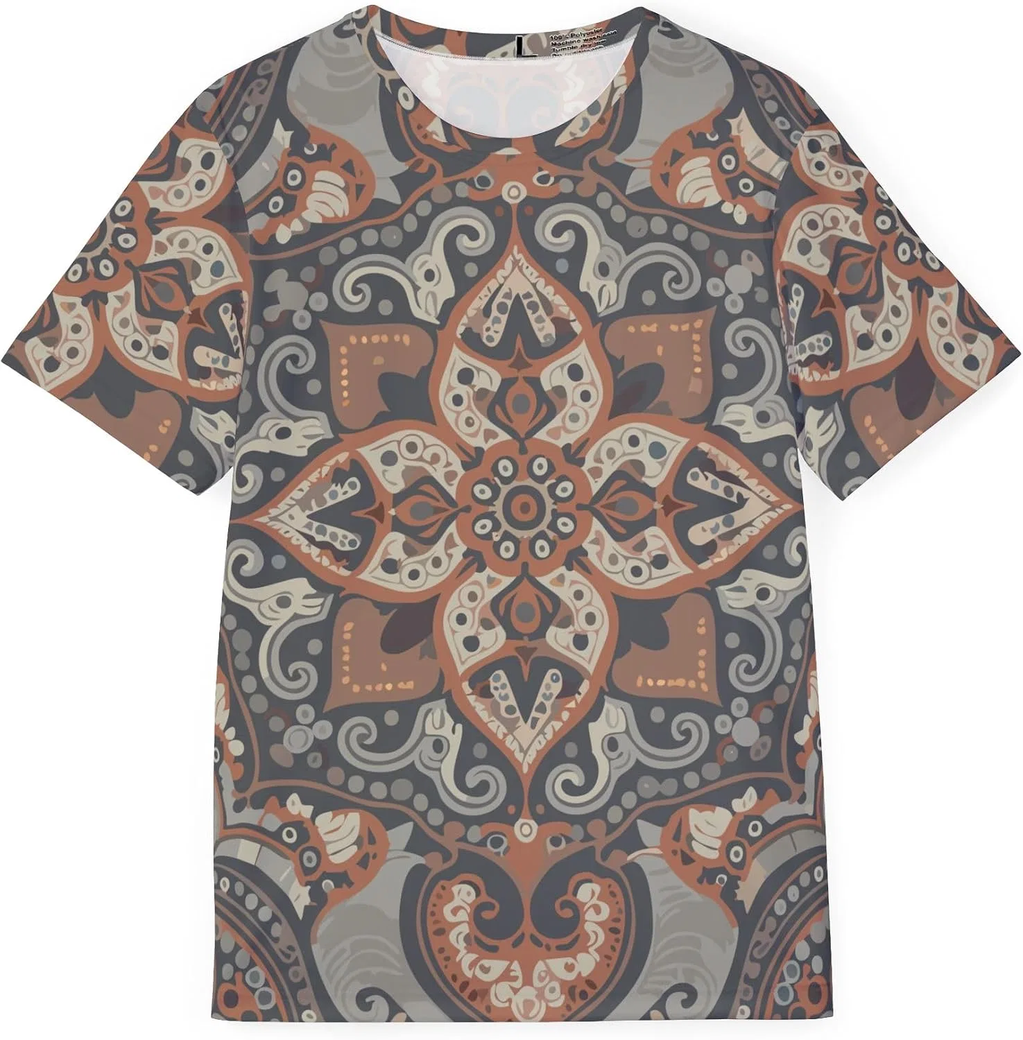 Футболка с орнаментом India Print, Multicolor
