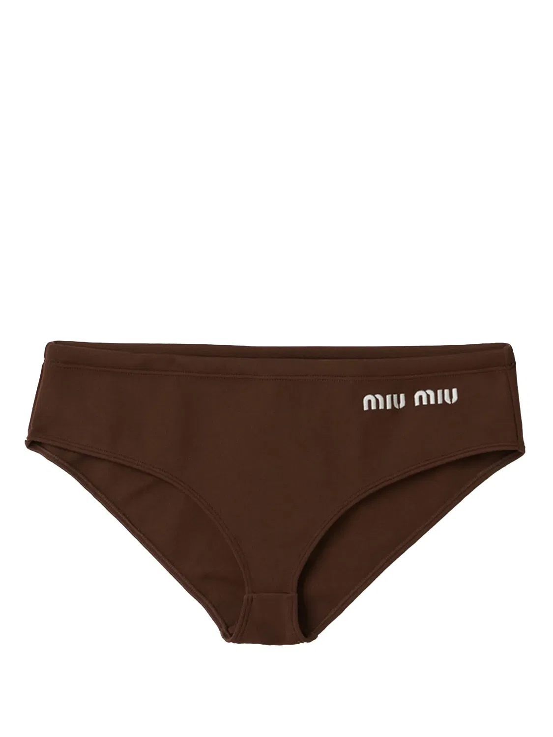 Бикини с логотипом Miu Miu, коричневый