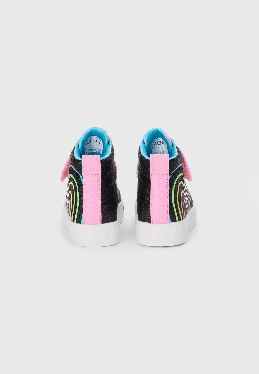 Heart steps - высокие кроссовки Skechers, Black/Multi-Coloured — фото 3