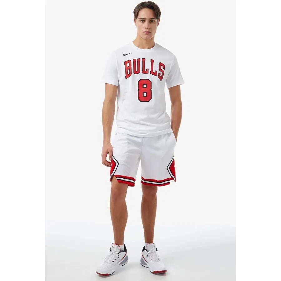Футболка с принтом NBA Chicago Bulls Lavine Nike, Белый — фото 4