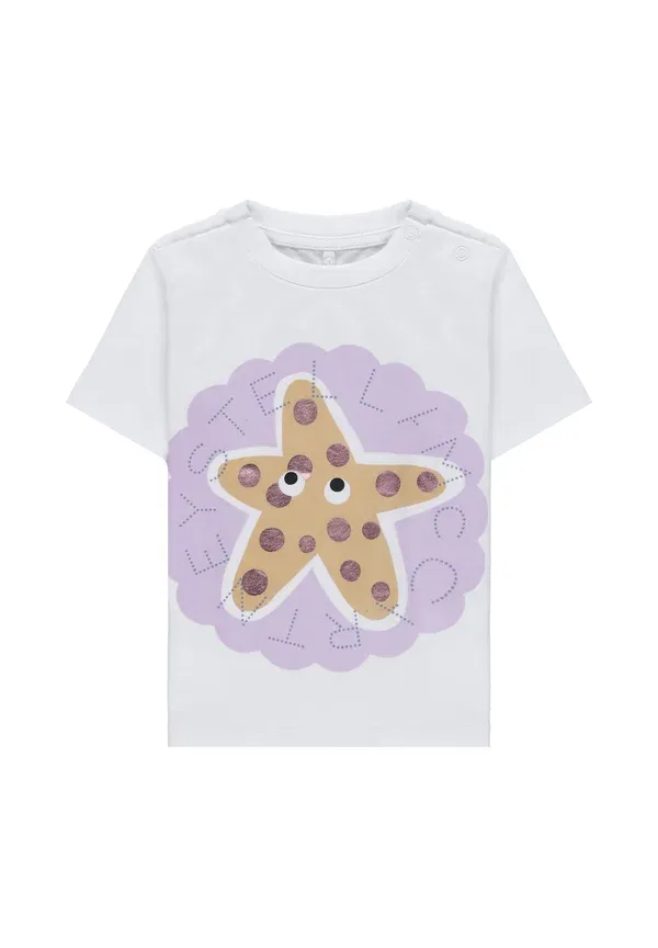 Футболка с принтом животных Stella Mccartney Kids, белый