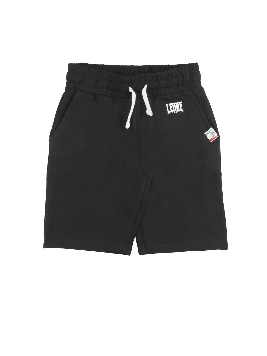 Детские шорты из флиса Easy Boys Leone 1947 Apparel, Schwarz / Mondgrau