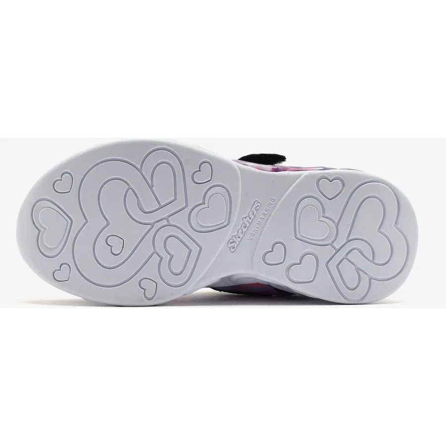 Кроссовки с подсветкой Infinite Heart Lights Color Lovin Skechers, Многоцветный Неоновый Оранжевый — фото 4