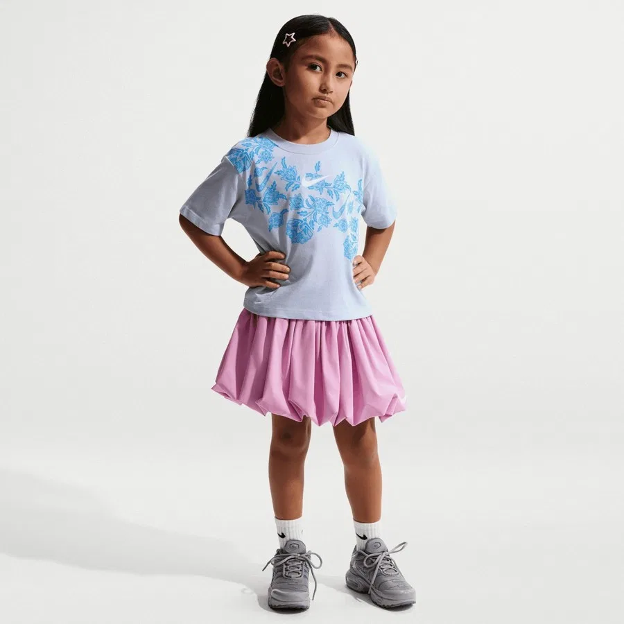 Детская футболка с длинным рукавом Lace It Up Nike, Синий