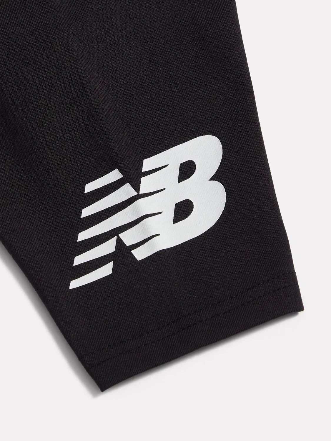 Шорты велосипедные Stacked Logo New Balance, черный — фото 3