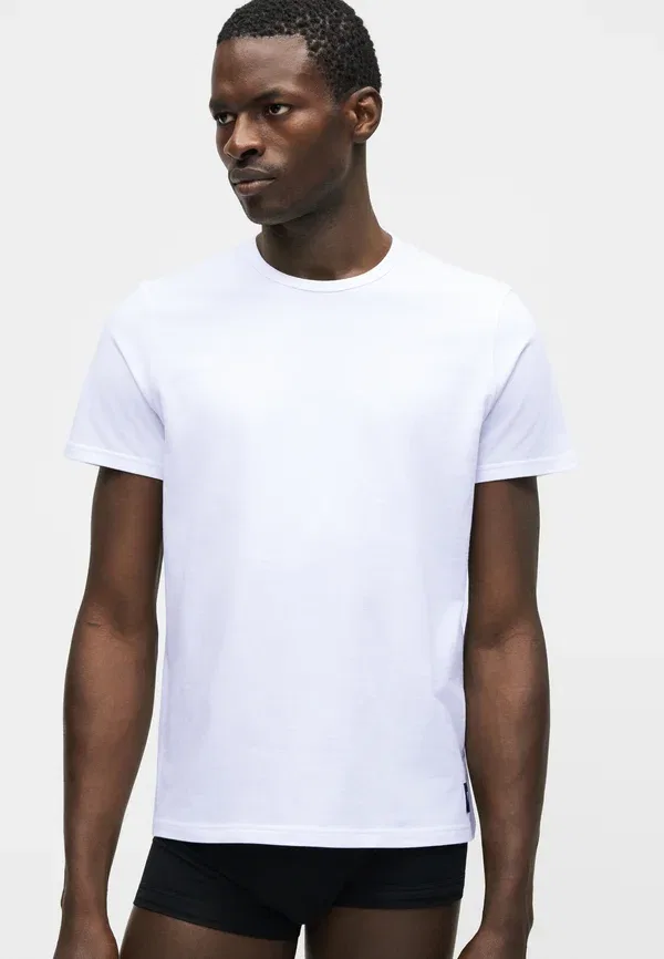 Набор из двух маек с логотипом Essential - нижнее белье Emporio Armani, белый — фото 4