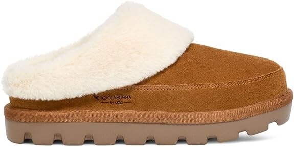 Женские тапочки UGG Tizzey Koolaburra с мехом, каштановый