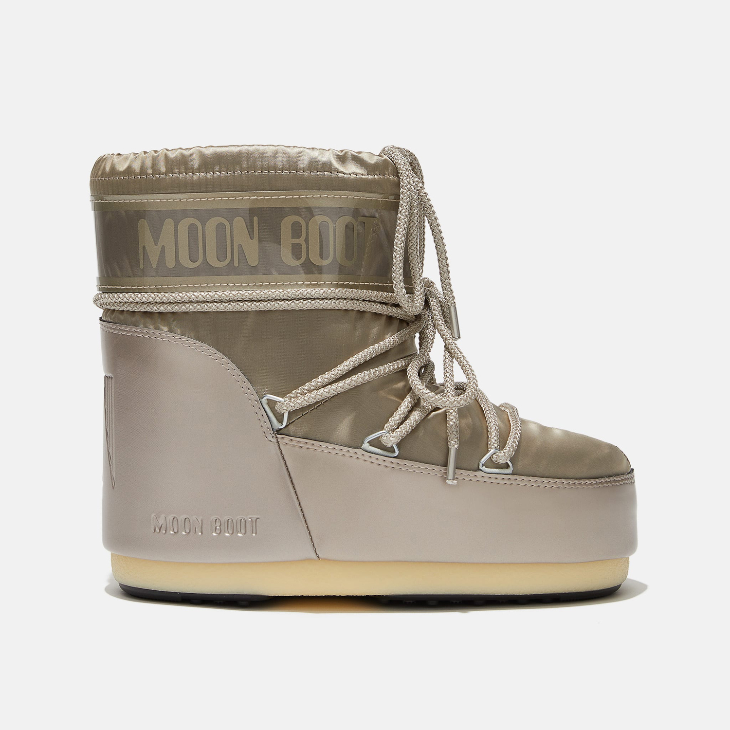 Ботинки Moon Boot Icon Low Glance Satin, платиновый