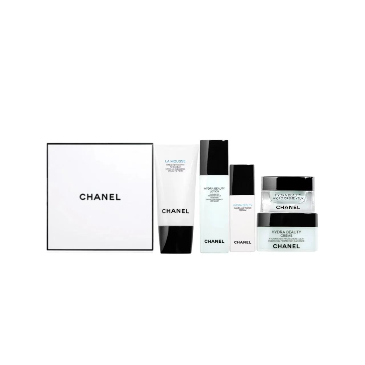 Набор средств по уходу за кожей с камелией CHANEL, Black