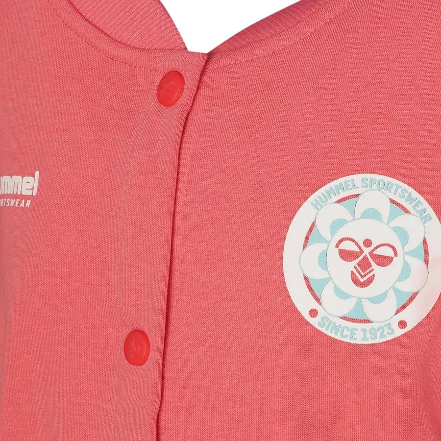Детский свитшот-бомбер на молнии Simome Bomber Hummel, Розовый — фото 4