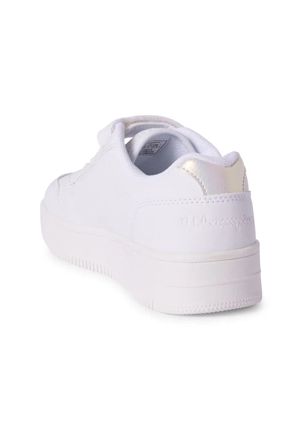 Rd18 платформенные блестящие низкие баскетбольные кроссовки Champion, White And Light Grey — фото 4