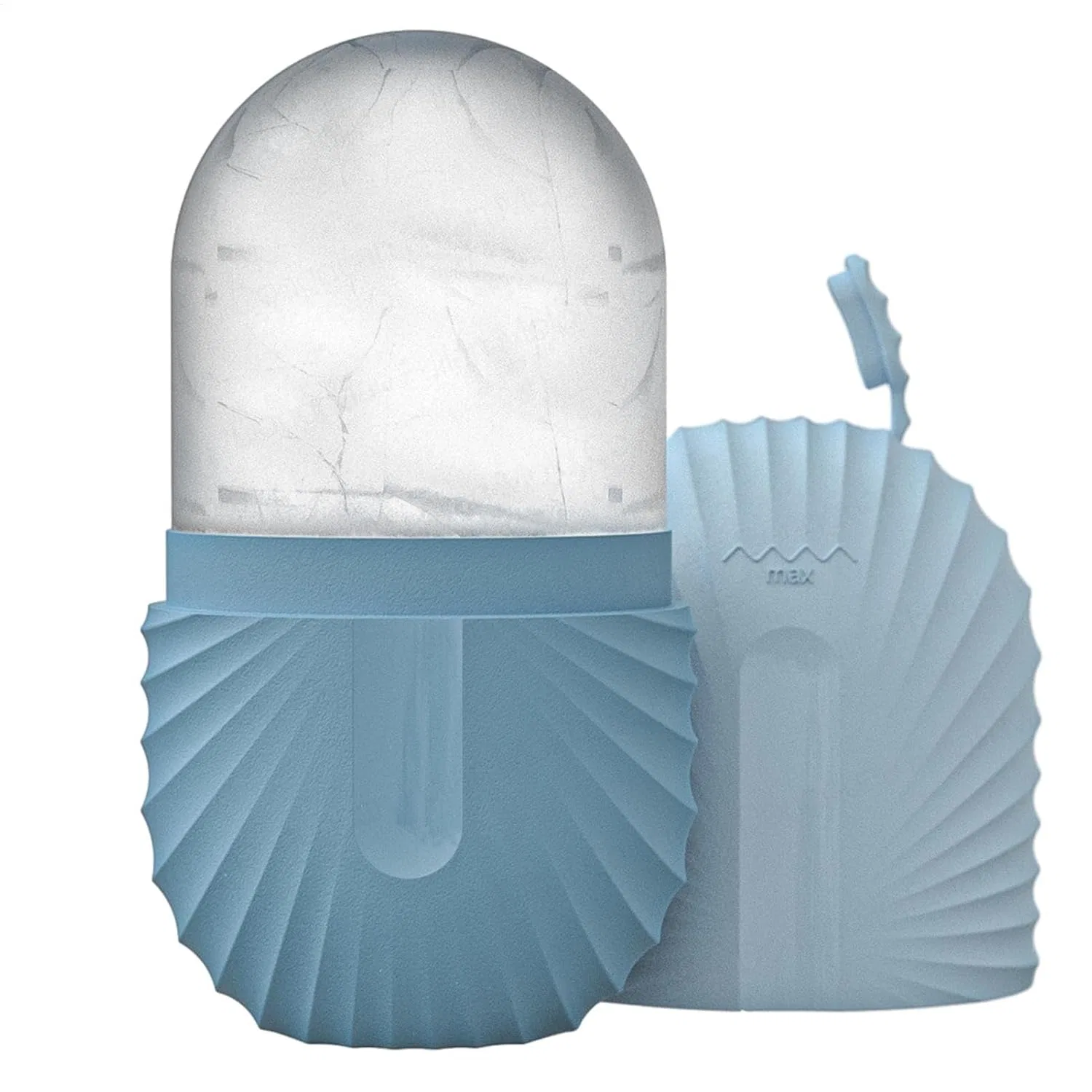 Массажер для лица Ice Roller, Generisch, Shell pattern - blue