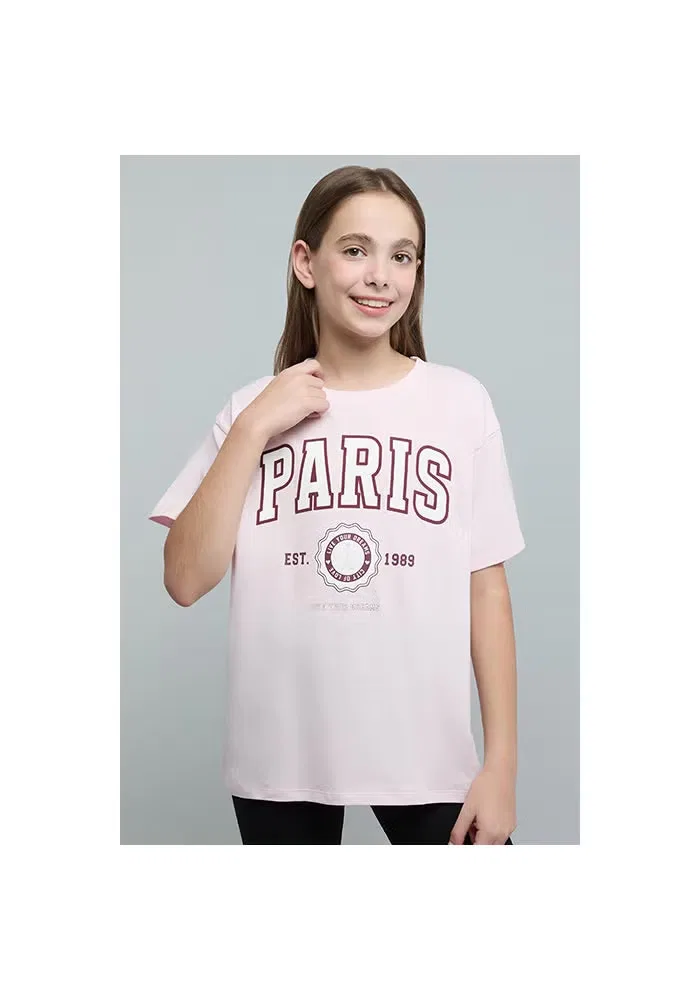 Футболка с принтом R&B, розовый
