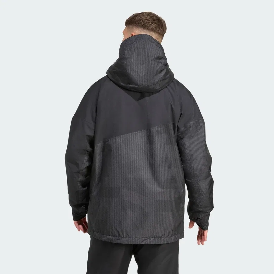 Мужской утепленный горнолыжный куртка с капюшоном Terrex Multi 2L Rain.RDY Insulated Jacket adidas, Черный — фото 2
