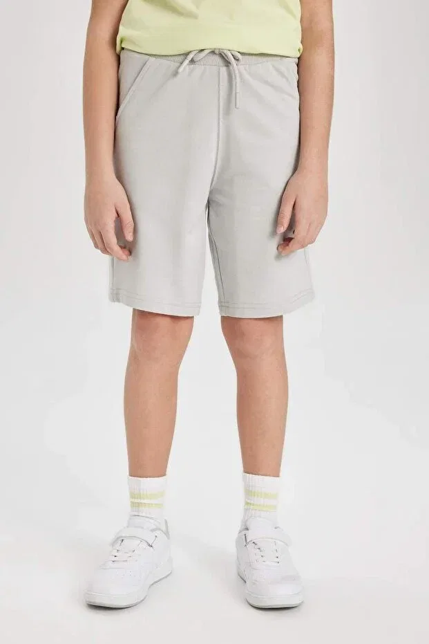 Детские шорты для мальчиков хлопковые Basics Defacto, Gray-Gr296