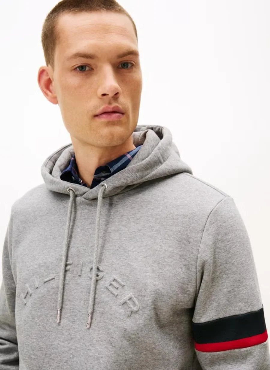Худи Tommy Hilfiger Rwb Insert, серый — фото 4