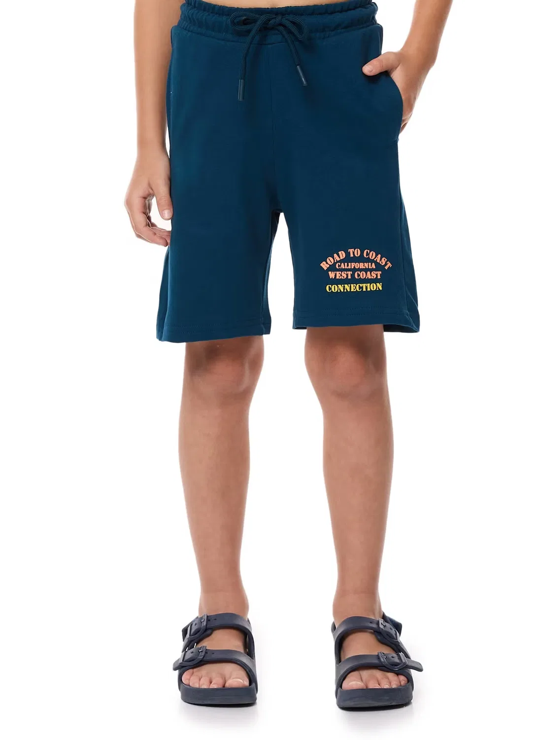 Комплект футболка и шорты с принтом автобус Road to Coast Victor And Jane, оранжевый — фото 4