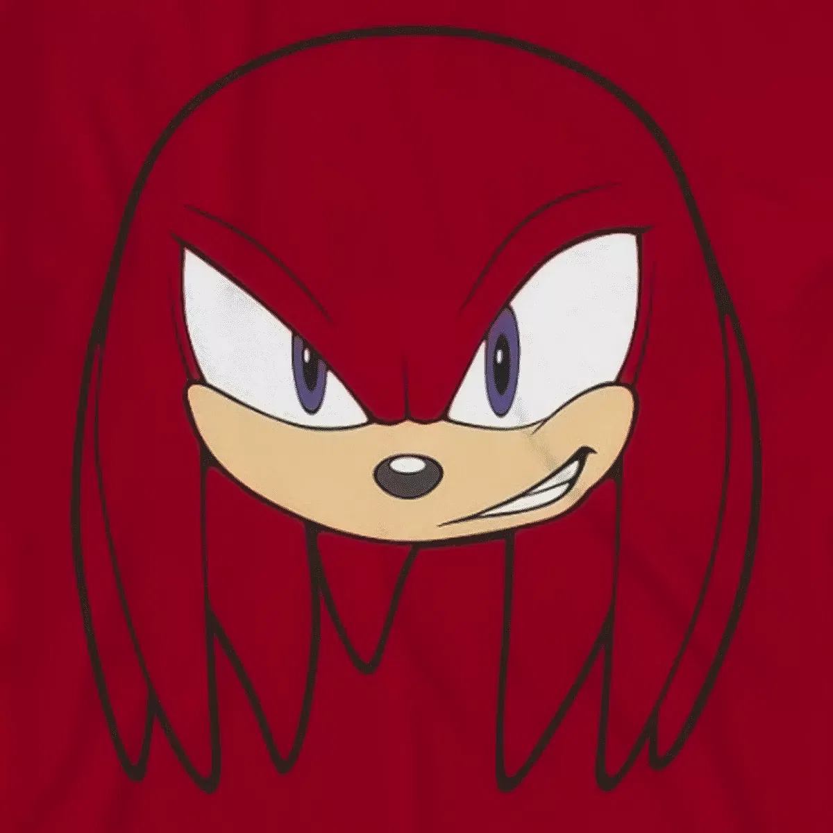Детская футболка с принтом Knuckles Big Face Seven Times Six, Red — фото 3