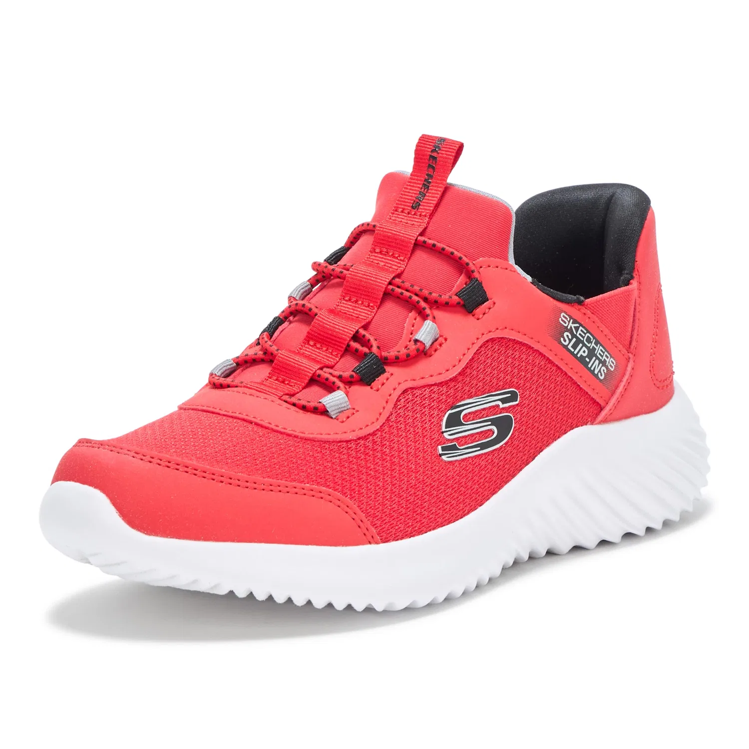 Детские кроссовки для мальчиков с воздушно-охлаждающей пеной Bounder Brisk-burst Skechers, Red And Black