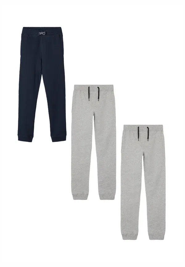 Брюки спортивные 3 шт., комплект, Jogging, Name It, серо-голубой