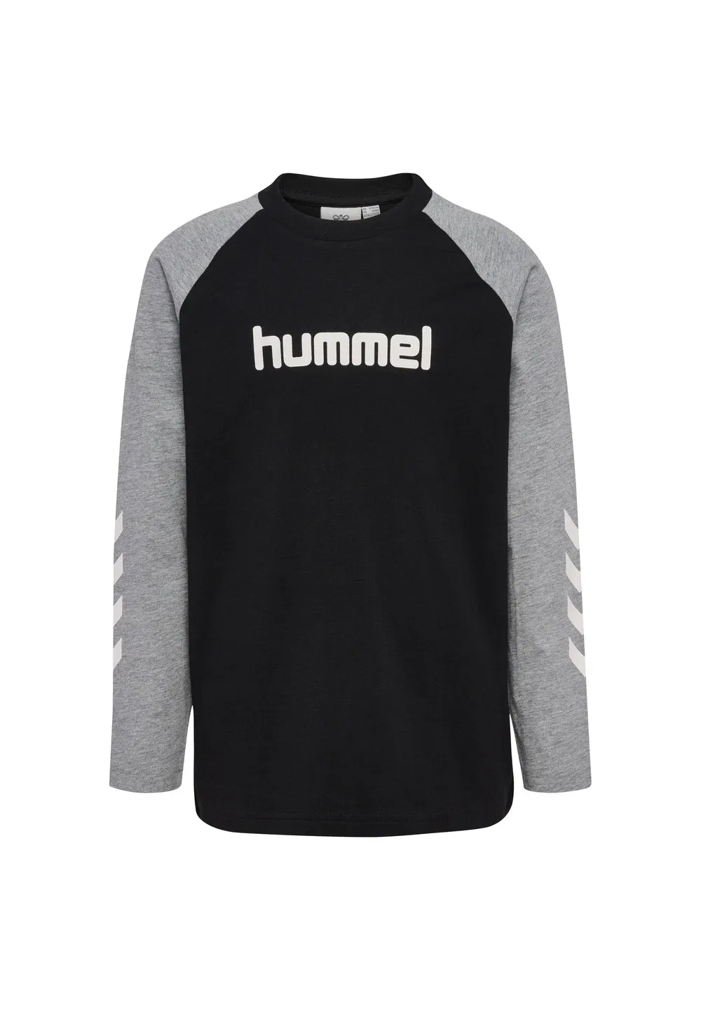 Унисекс - футболка с длинными рукавами Hummel, Black Grey Melange