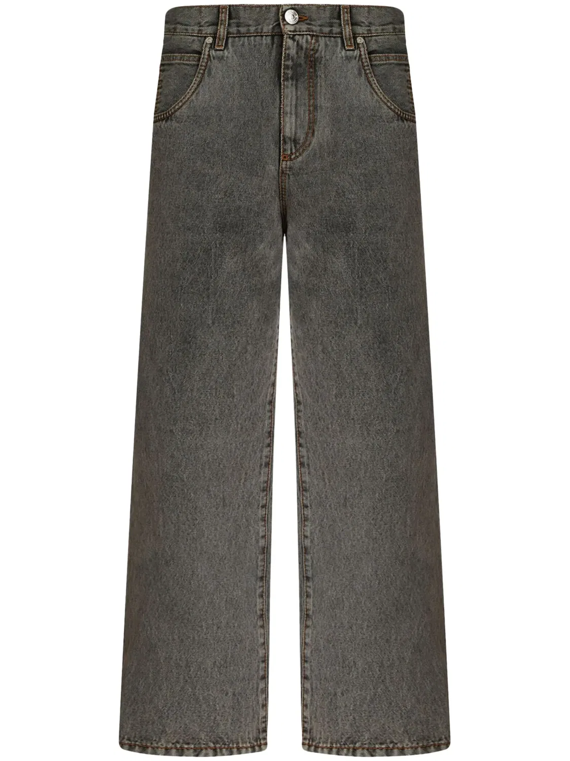 Джинсы прямого кроя средней посадки ETRO, черный