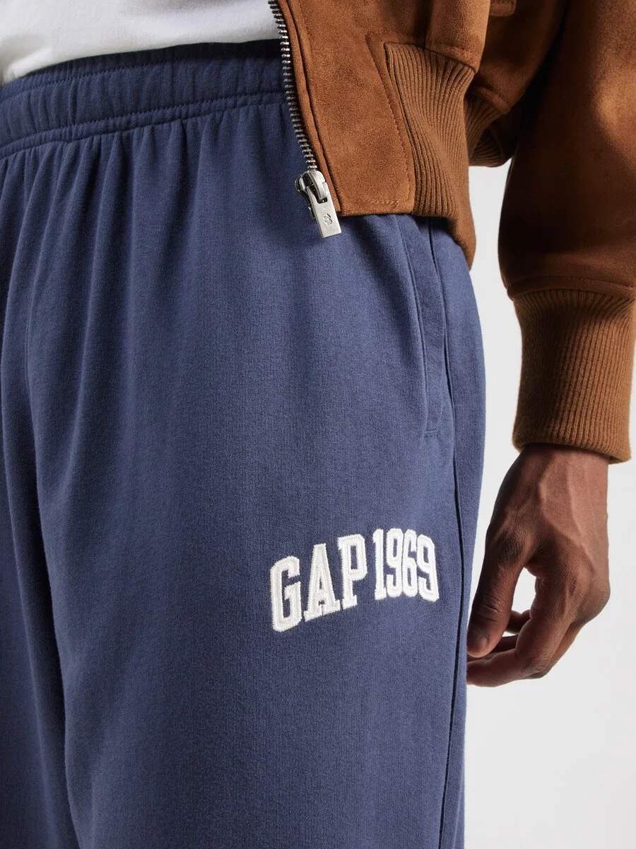 Широкие брюки GAP '1969' цвета морской волны — фото 2
