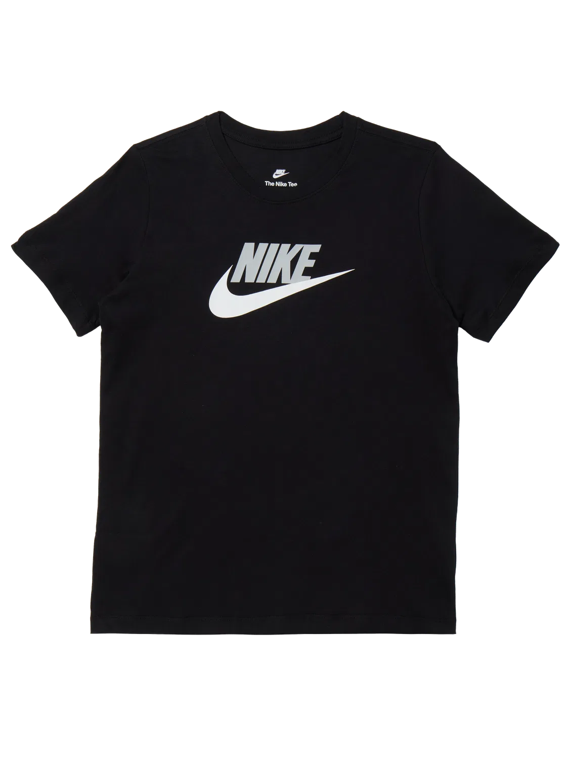Детская хлопковая футболка Nike, черный