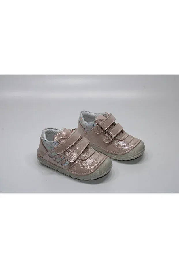 Детские туфли для девочек с коротким каблуком Casso, Beige