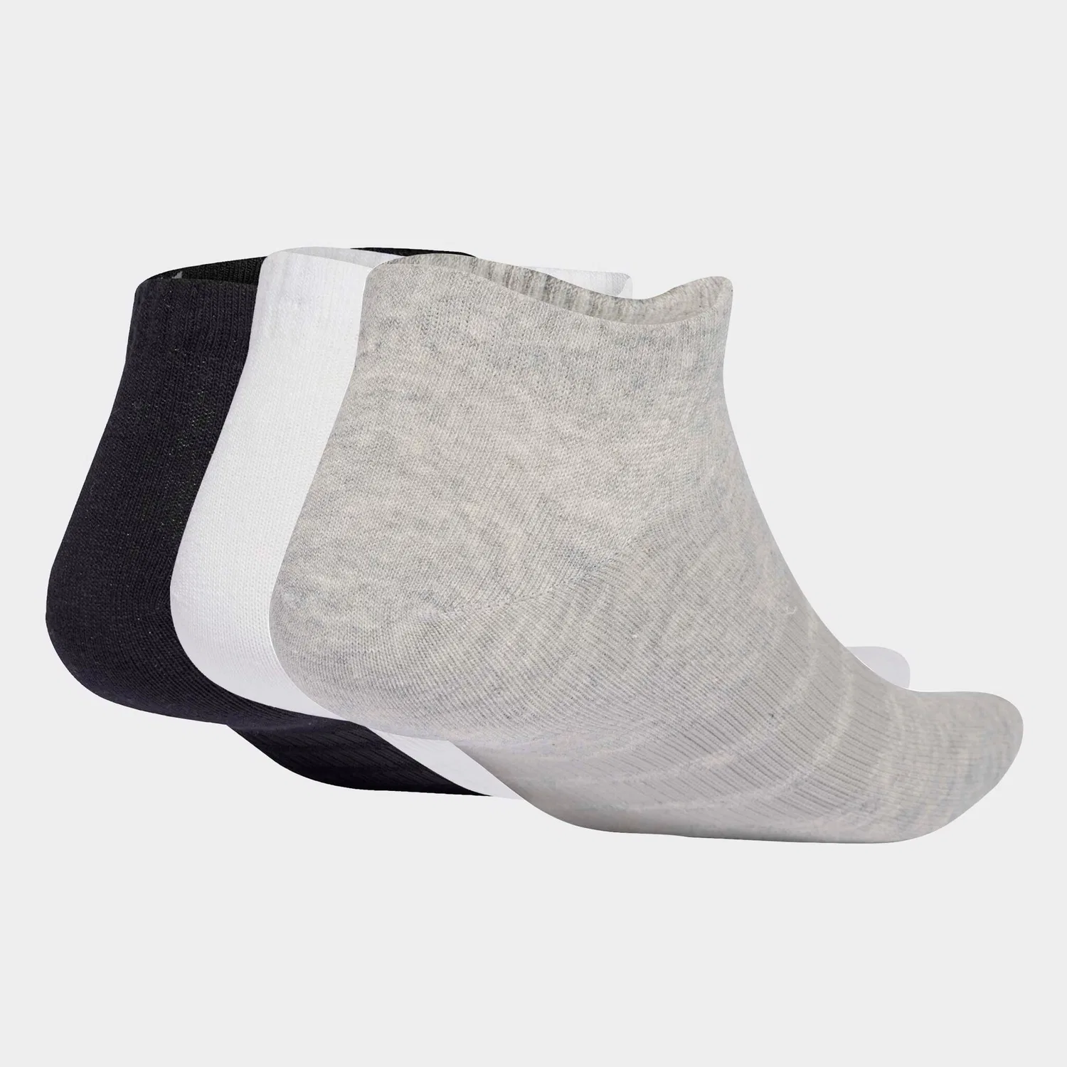 Женские спортивные носки 3 пары Adidas Performance, Medium Grey Heather/White/Black — фото 2