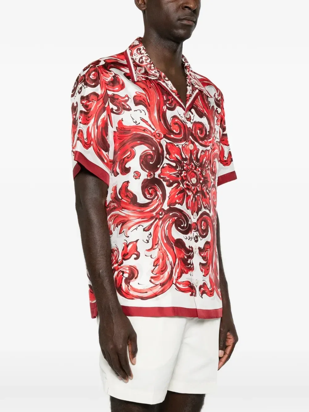 Рубашка с короткими рукавами Dolce & Gabbana, белый — фото 3