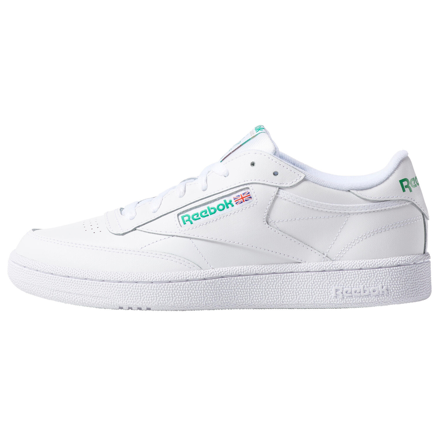 

Мужские низкие кеды Club C 85 REEBOK, белый/зеленый