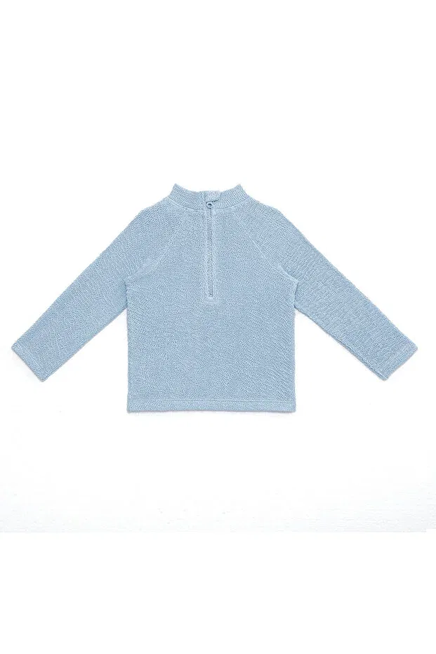 Детский для девочек комплект купальника с длинным рукавом UV protection Sand Mother, Pure Blue — фото 3